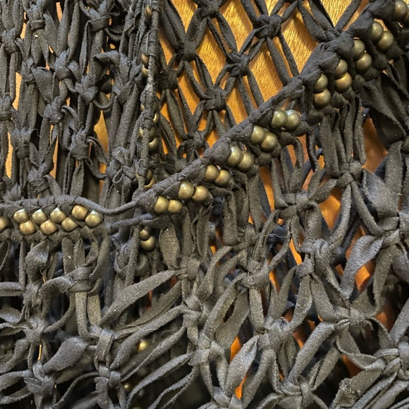 Suede fringe kimono Saachi brand for Free People - Picture 4 of 4